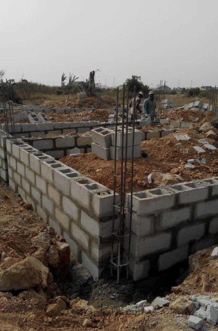 Building house foundation ghana accra